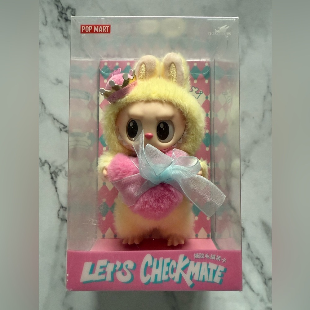 🆕 Pop Mart Labubu THE MONSTERS Let's Checkmate Series Vinyl Plush Hanging Card